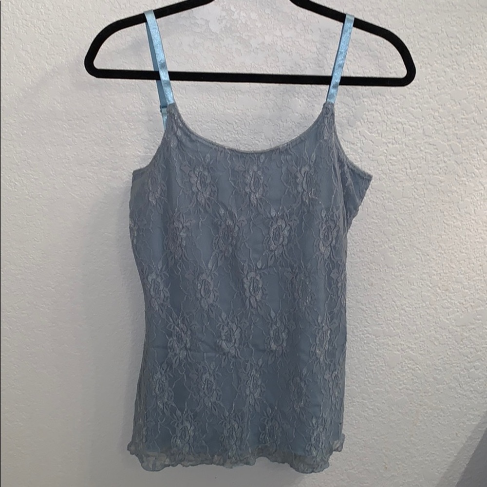 Maurices Blue lace tank